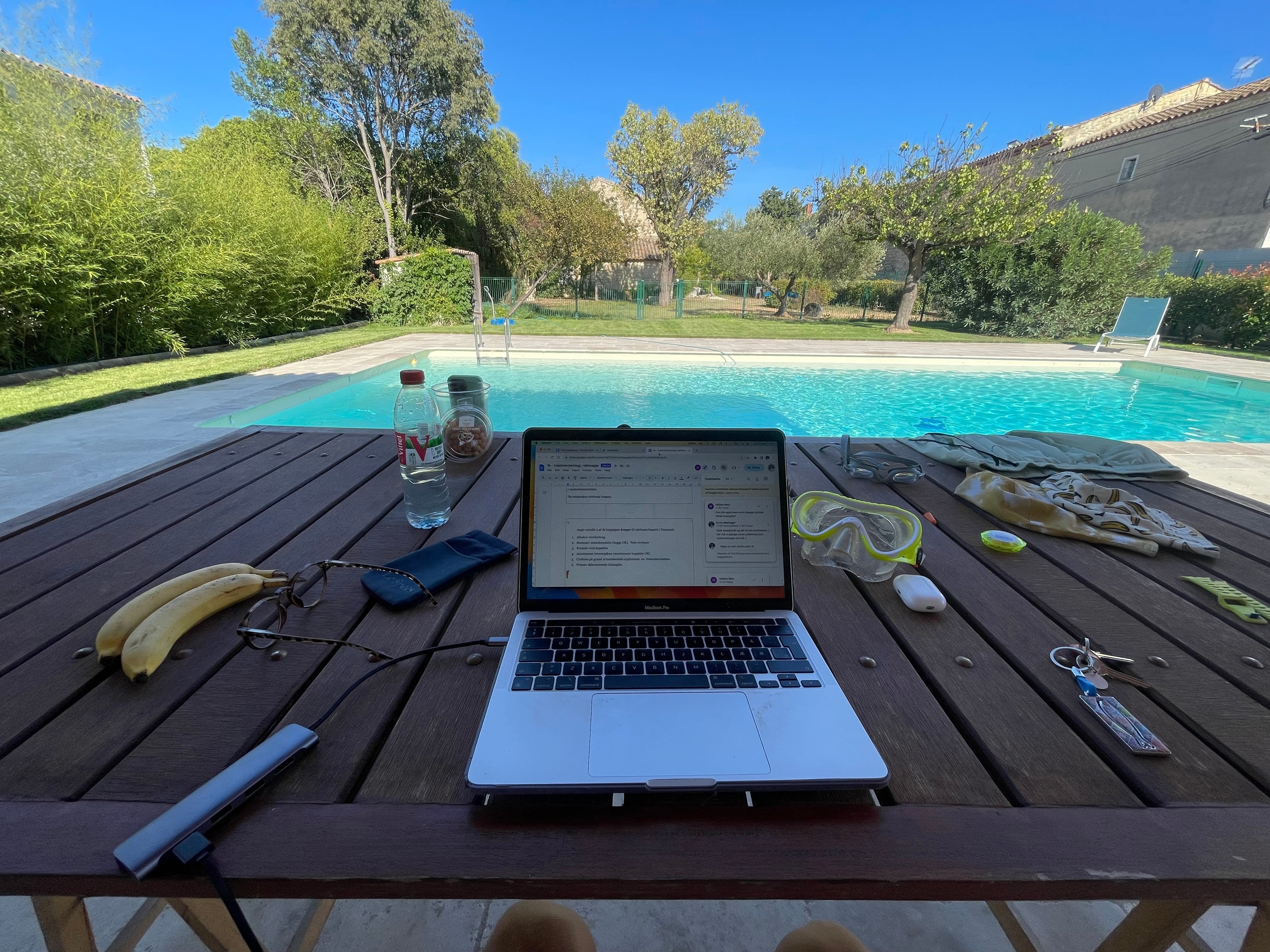 Poolside working in style